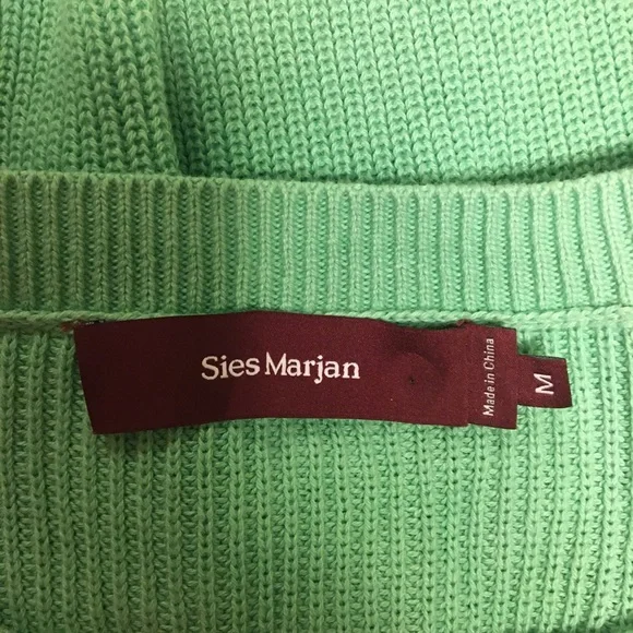 Sies Marja Collection Green Cotton Sweater Size M